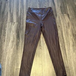 Thread & Supply faux leather leggings in beautiful chocolate brown, L